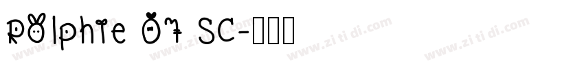 Rolphie 07 SC字体转换